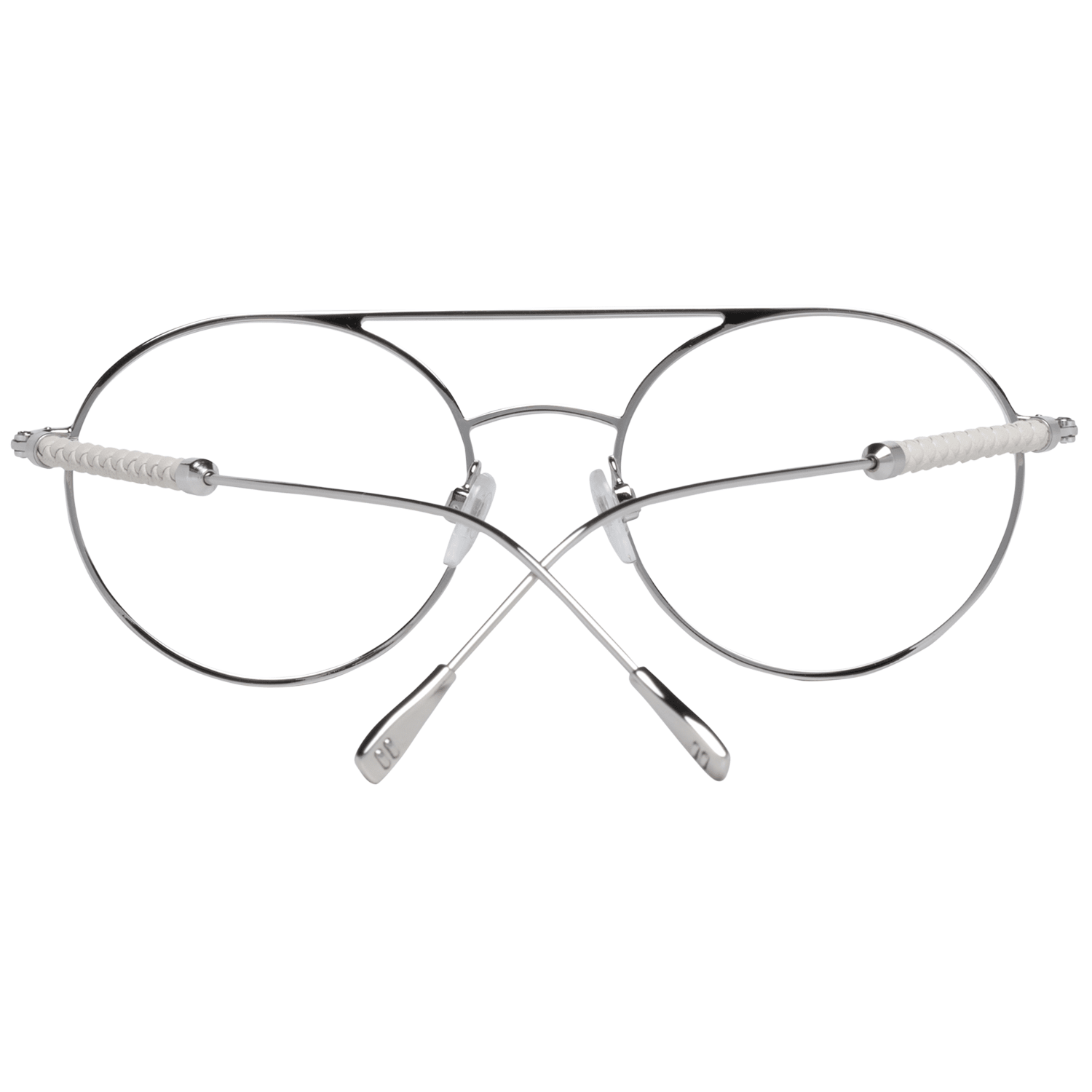 White Metal & Leather Glasses (Frames)
