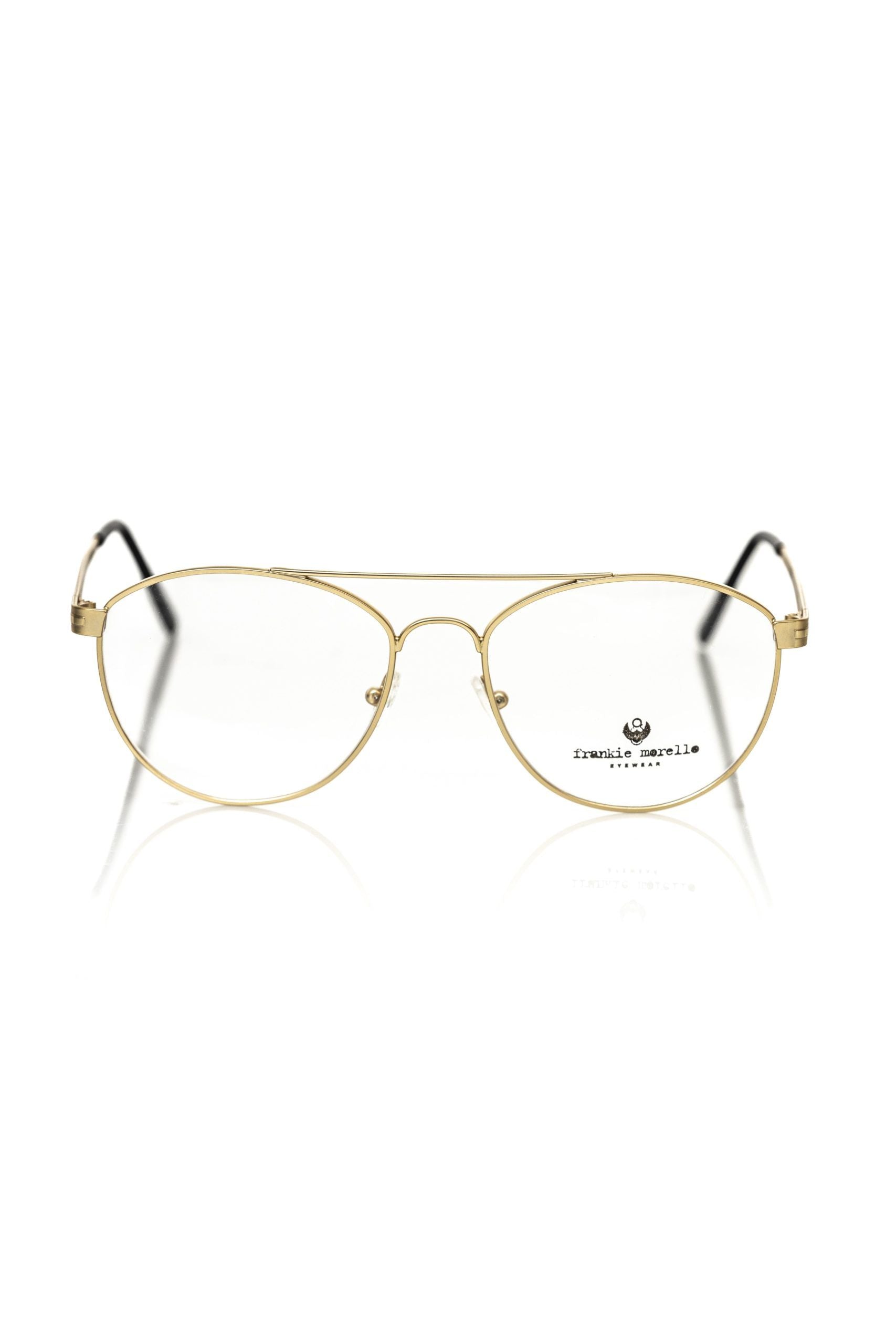 Gold Metallic Men's Frame Aviator Eyeglasses