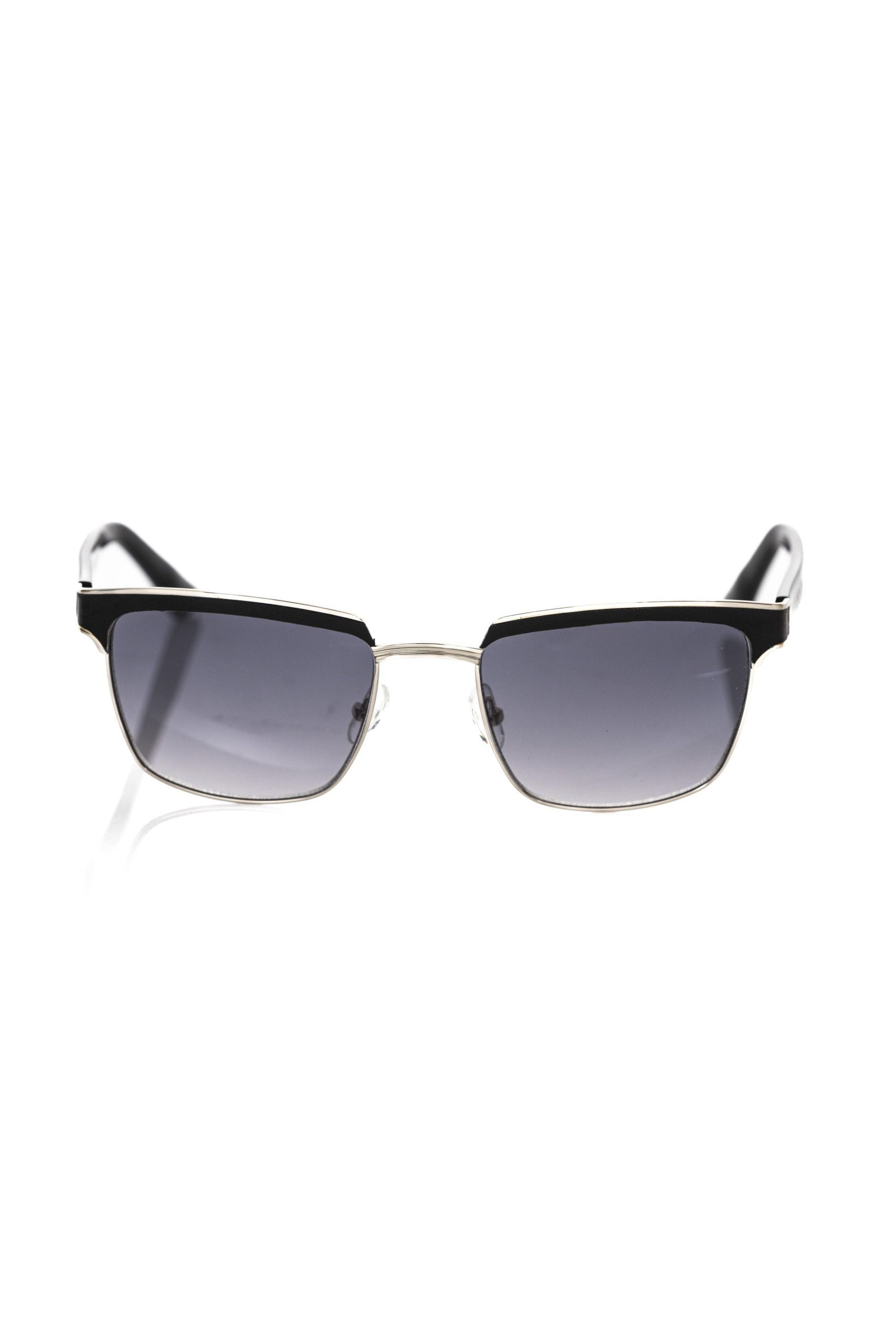 Black Metallic Fibre Men Sunglasses