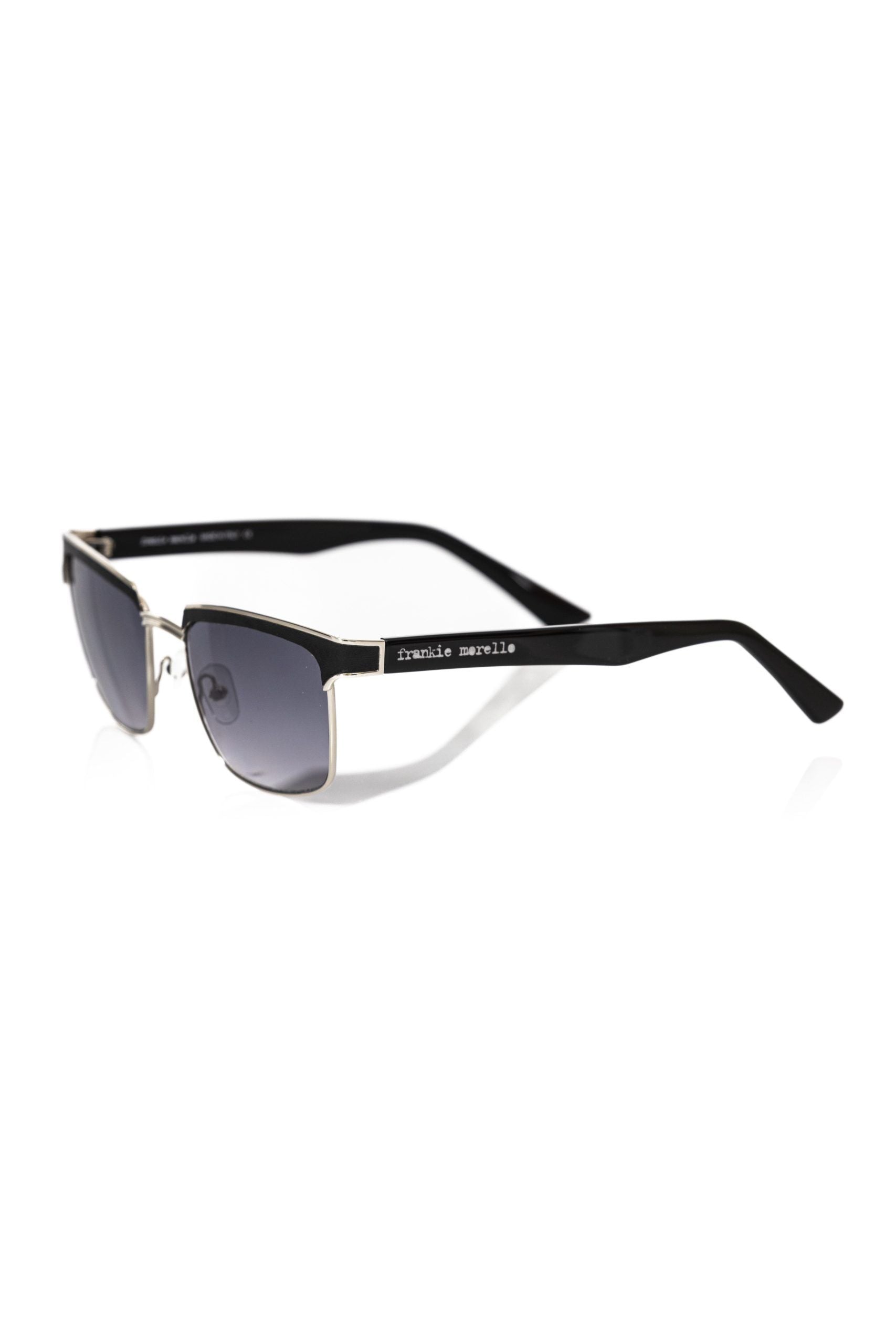 Black Metallic Fibre Men Sunglasses