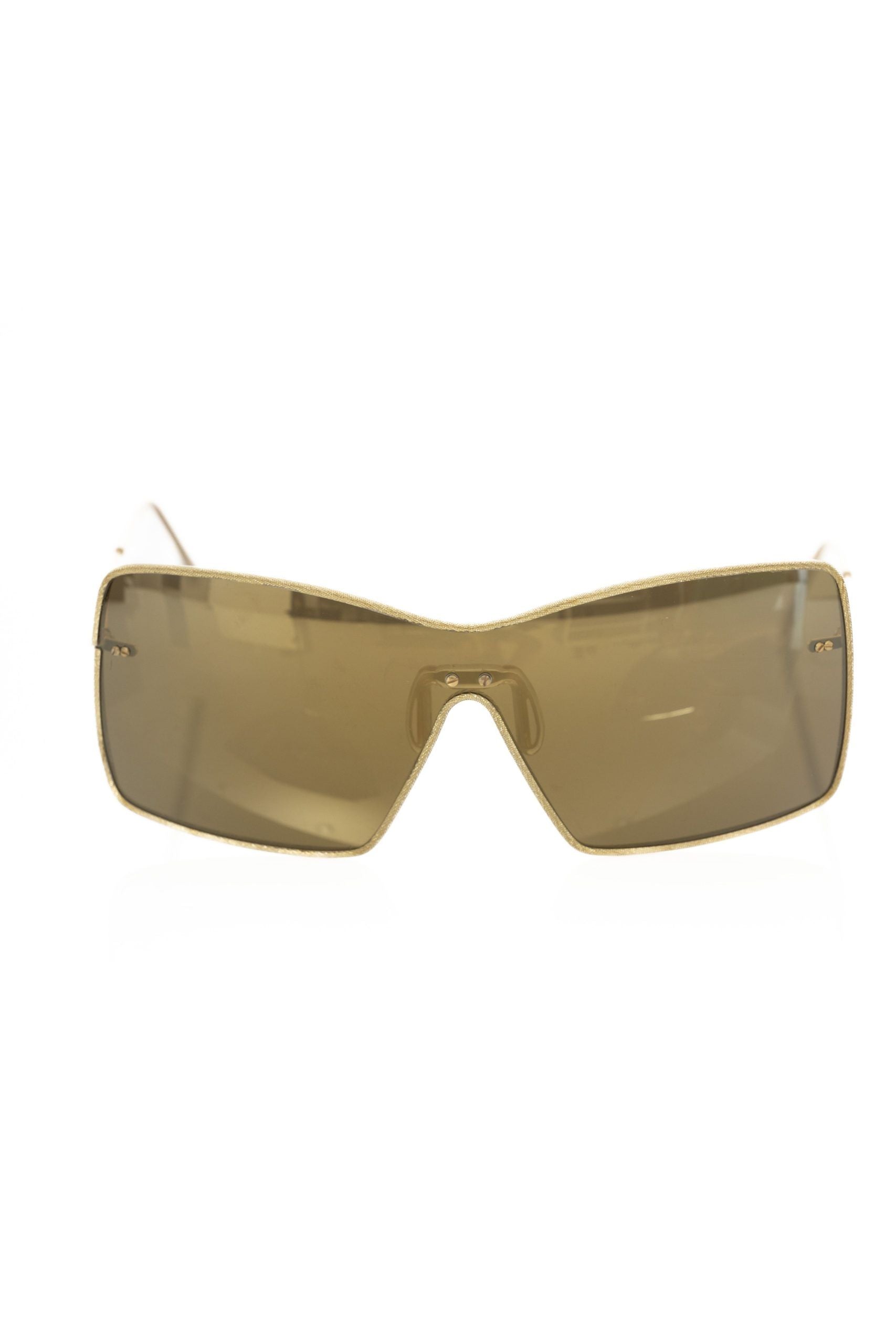 Gold Metallic Fiber Women Sunglasses
