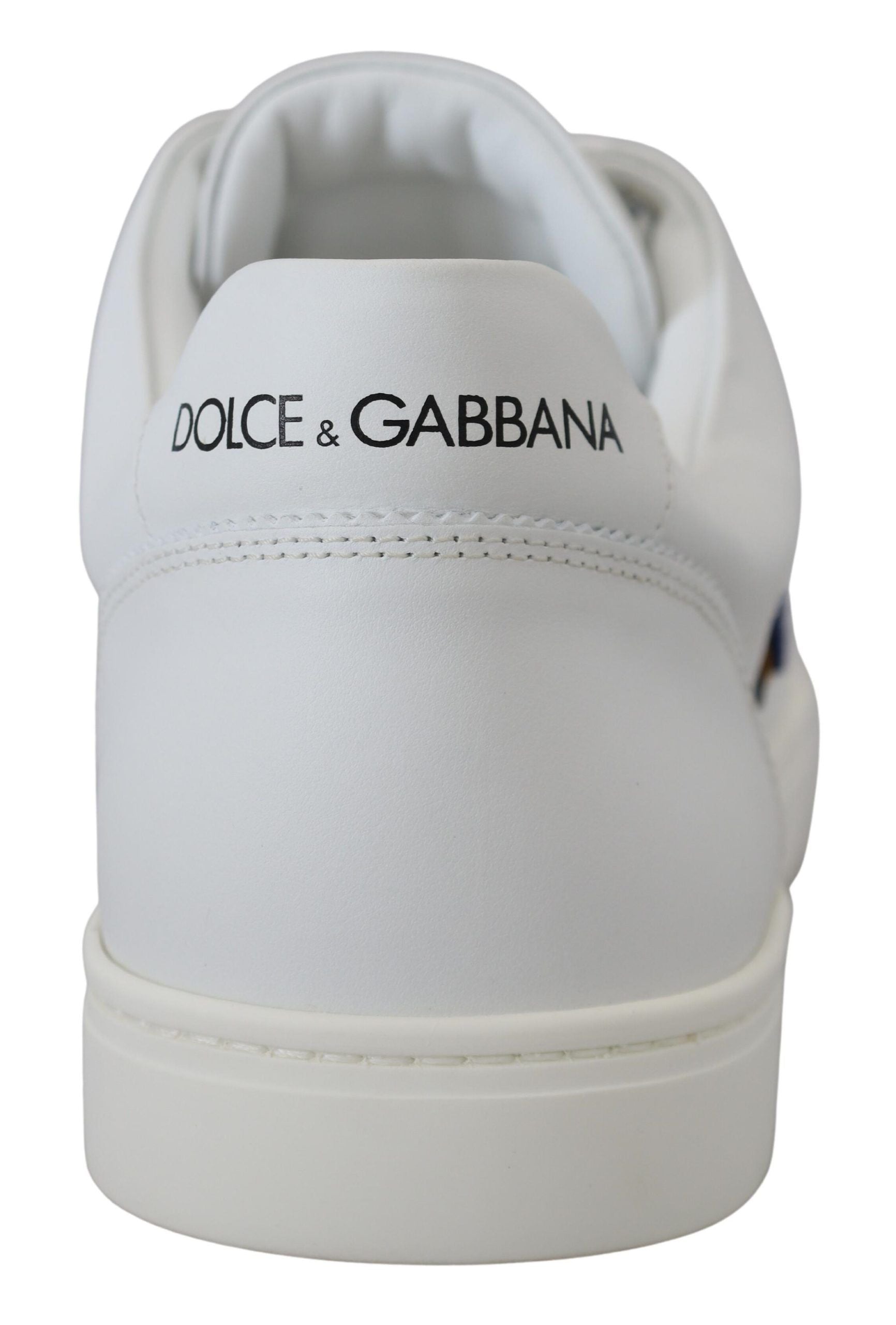 Sneakers Casual Dolce & Gabbana Homme Blanches en Cuir avec Logo DG