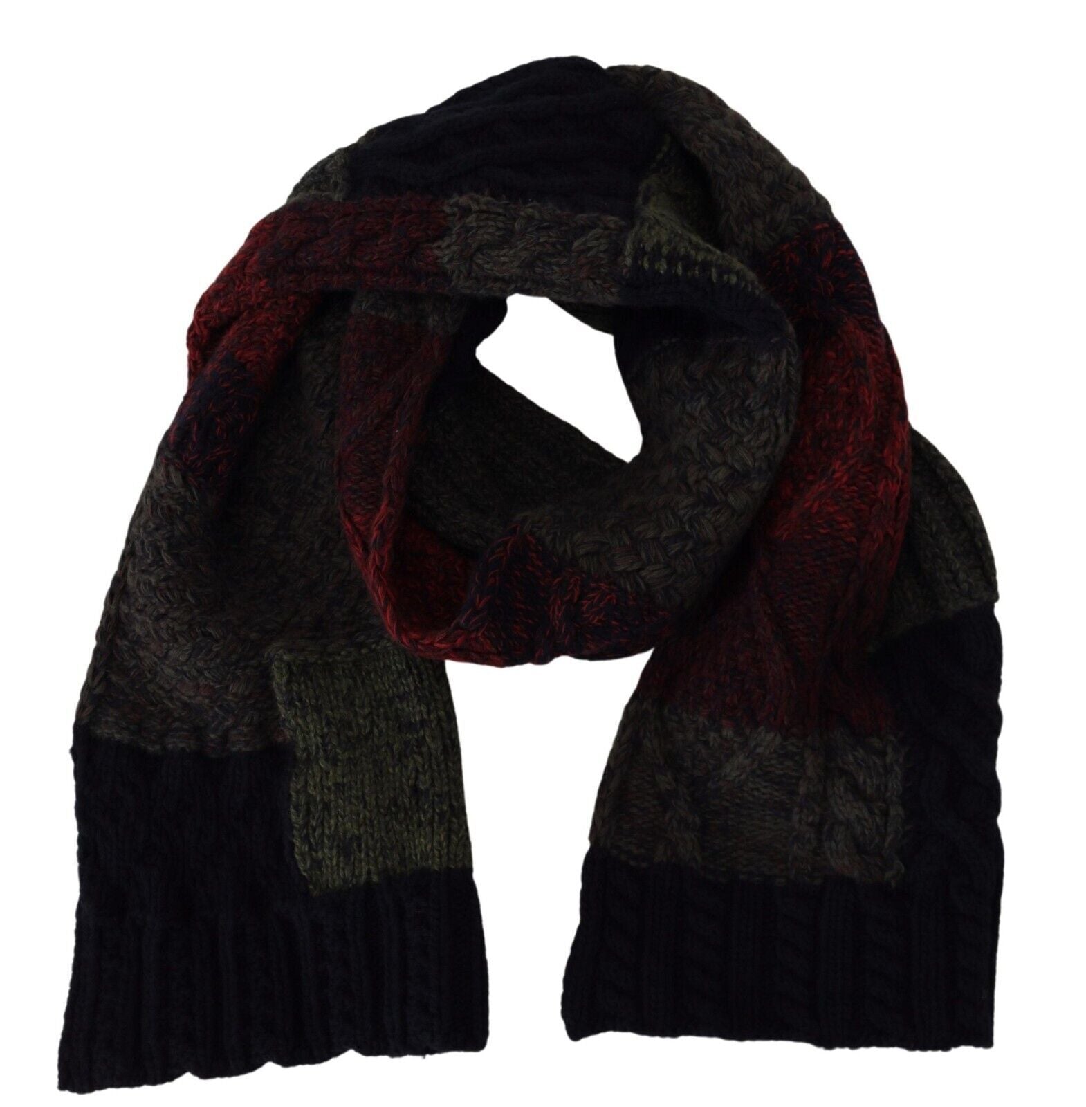 Multicolor Knitted Men Neck Wrap Shawl Scarf