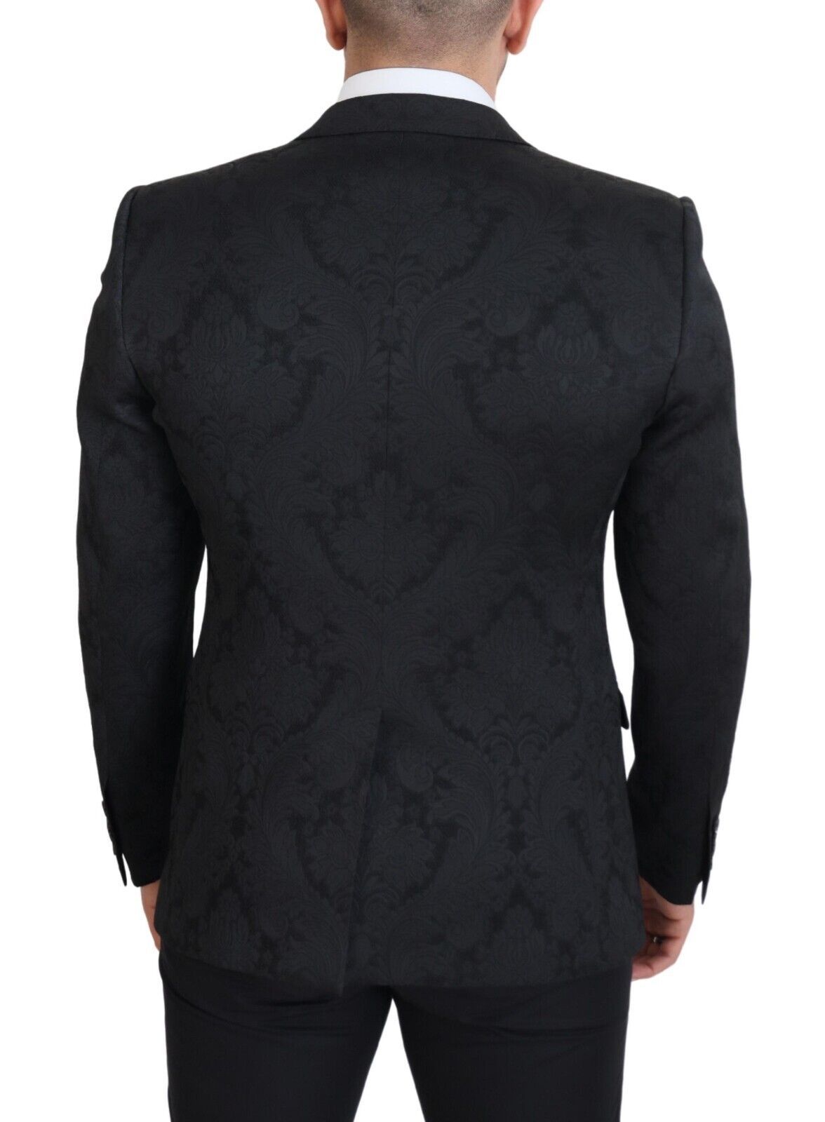 Costume Dolce & Gabbana MARTINI 2 Pièces Noir en Brocart Floral