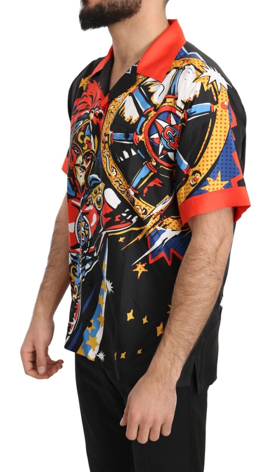 Chemise Casual Homme Multicolore à Motifs