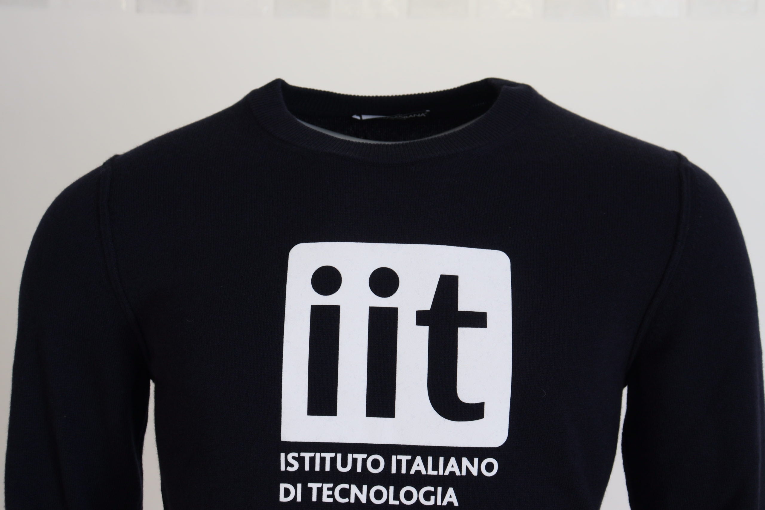 Pull Couture Homme Bleu en Cachemire Imprimé