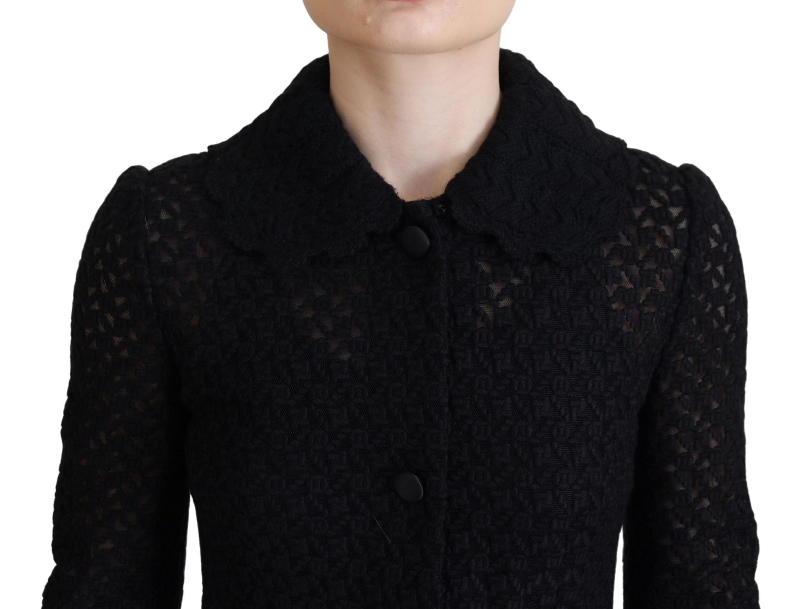 Veste Blazer Longue Homme Noire en Coton