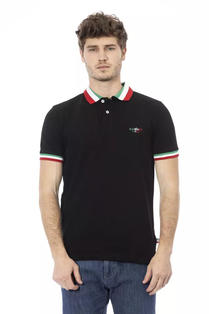 Polo Homme Noir en Coton