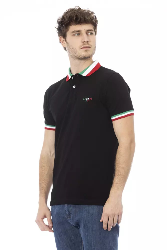 Polo Homme Noir en Coton