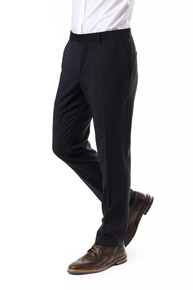 Gray Wool Men Pants