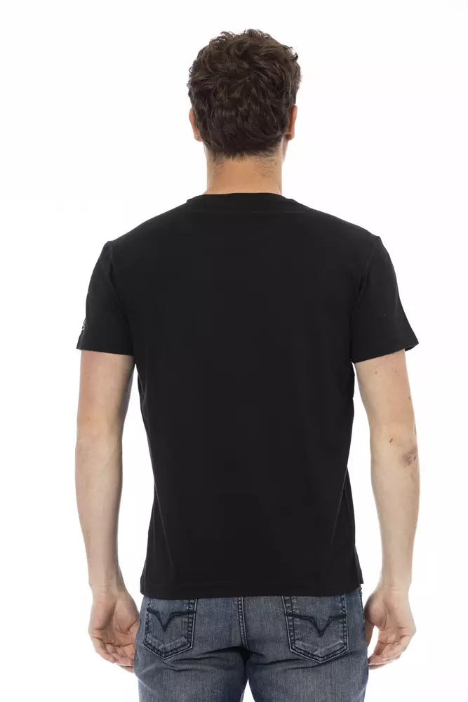 Black Cotton Men's T-Shirt