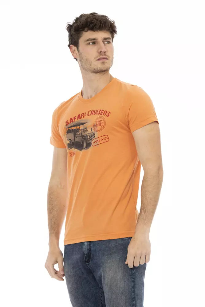 Orange Cotton Men's T-Shirt