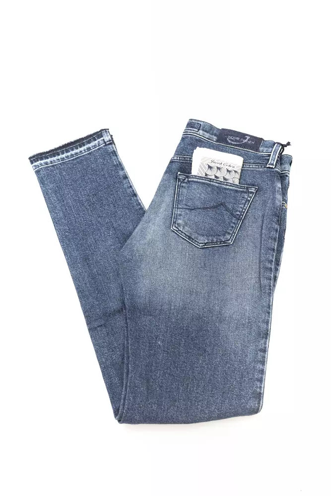 Blue Cotton Jeans Denim