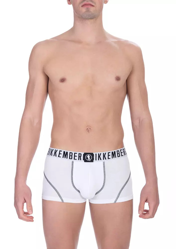White Cotton Men's Trunk Underwear Pack