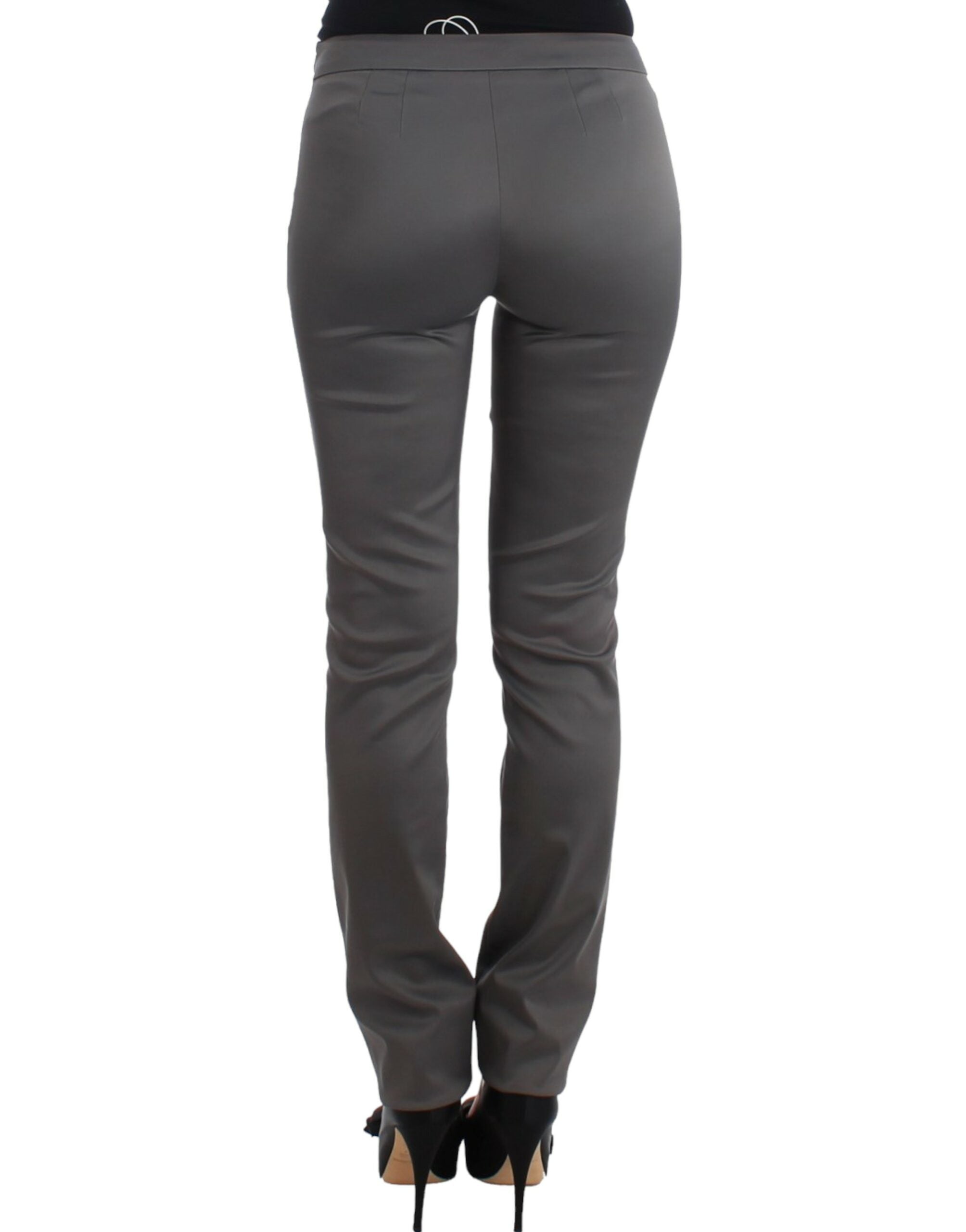 Gray slim fit pants