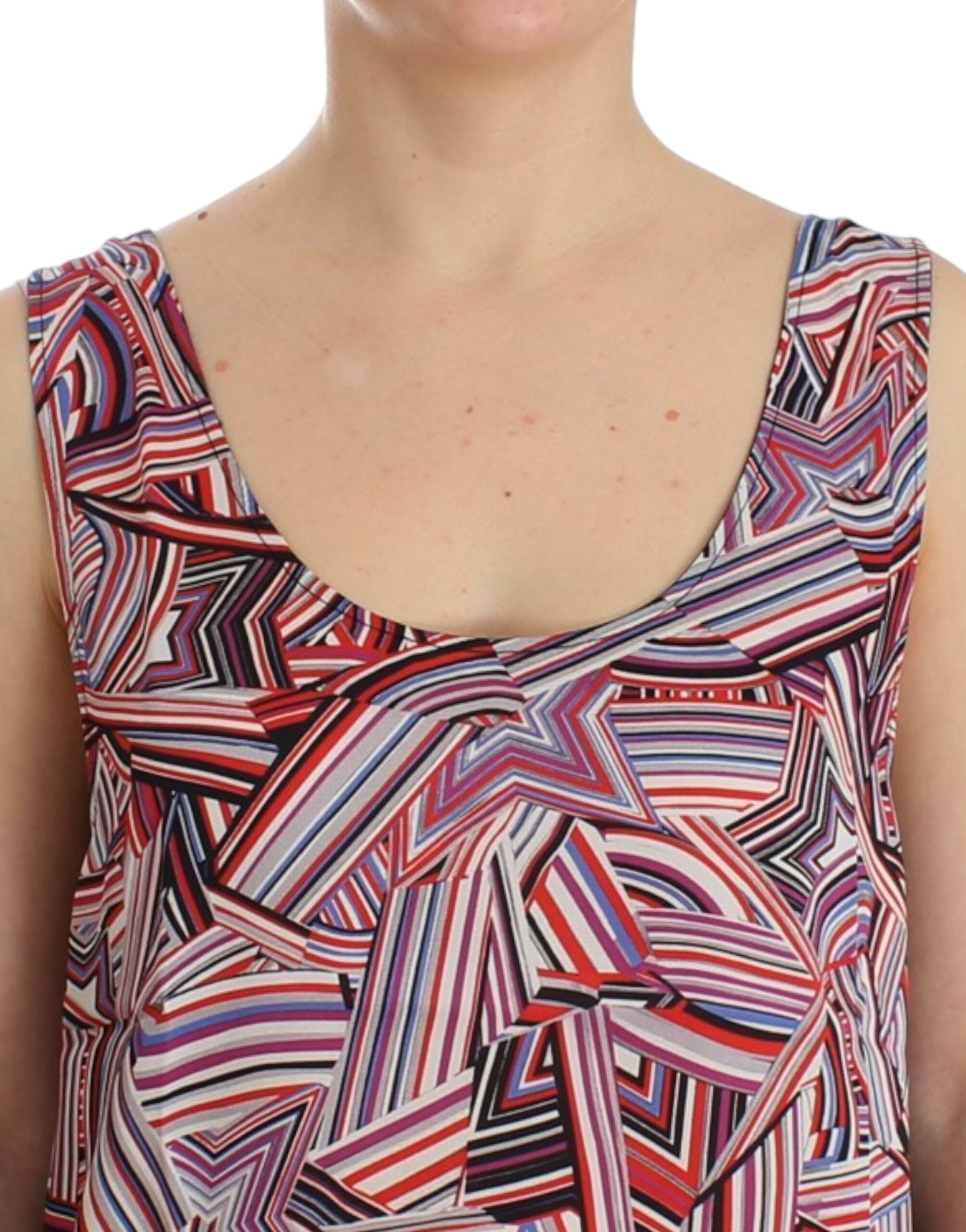 Multicolor sleeveless top