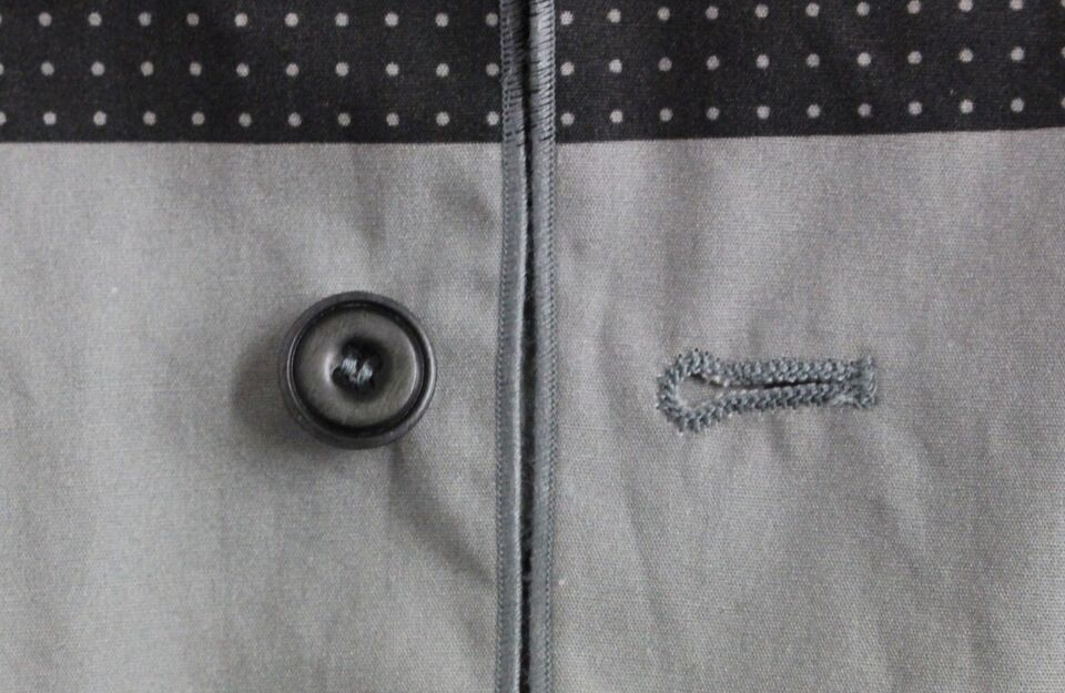 Grau gepunktetes Kleid, Weste, Weste