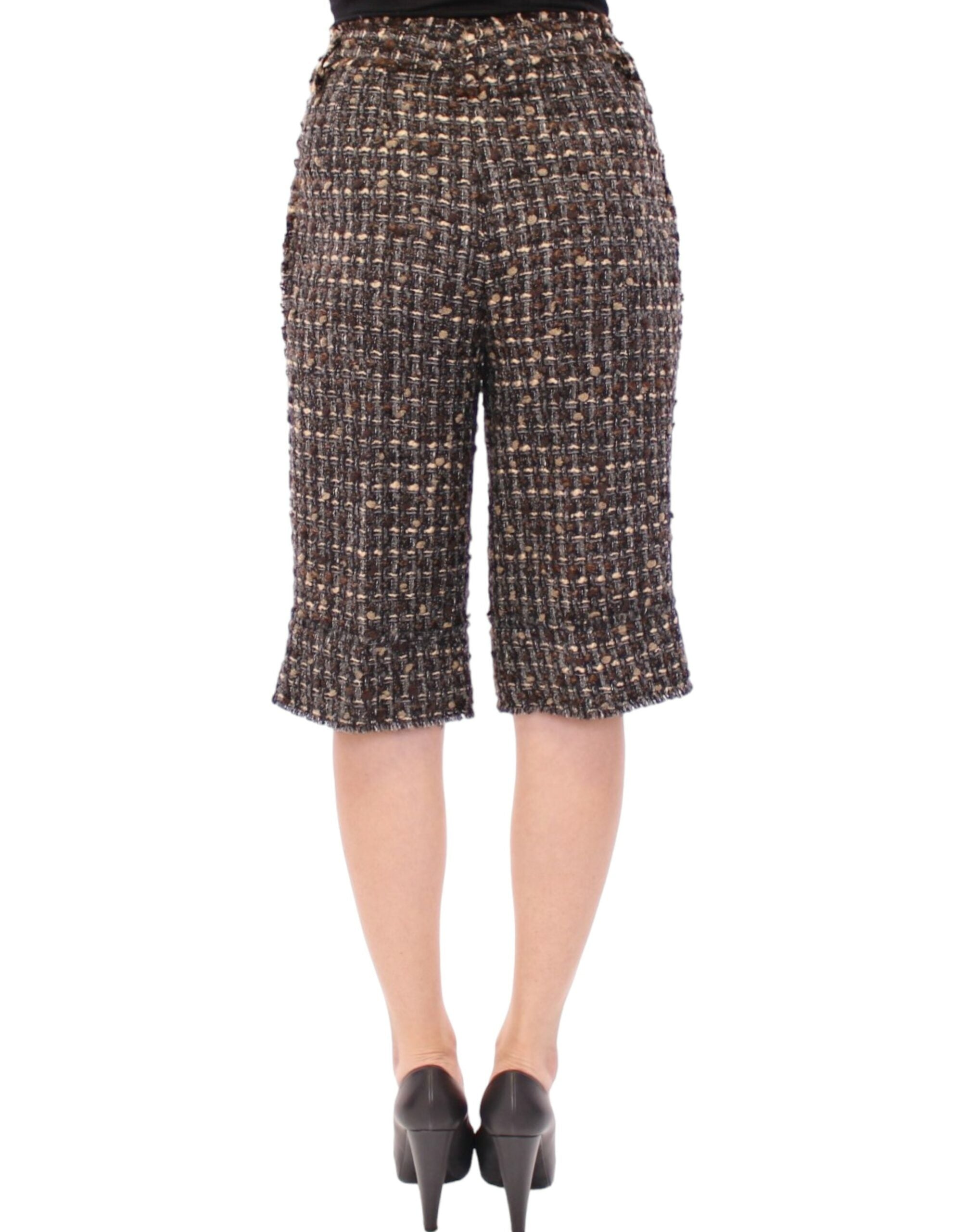 Multicolor wool shorts pants