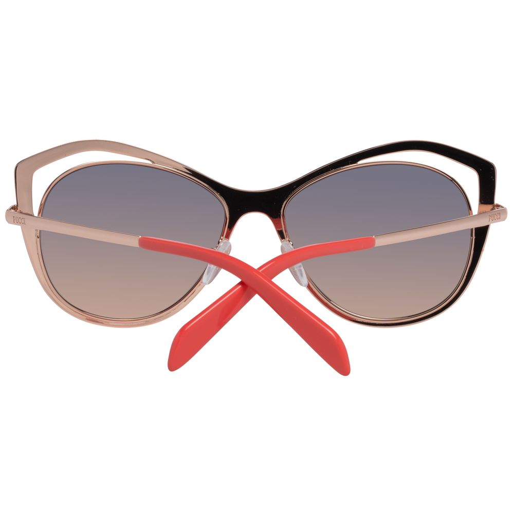 Rose Gold Metal Sunglasses