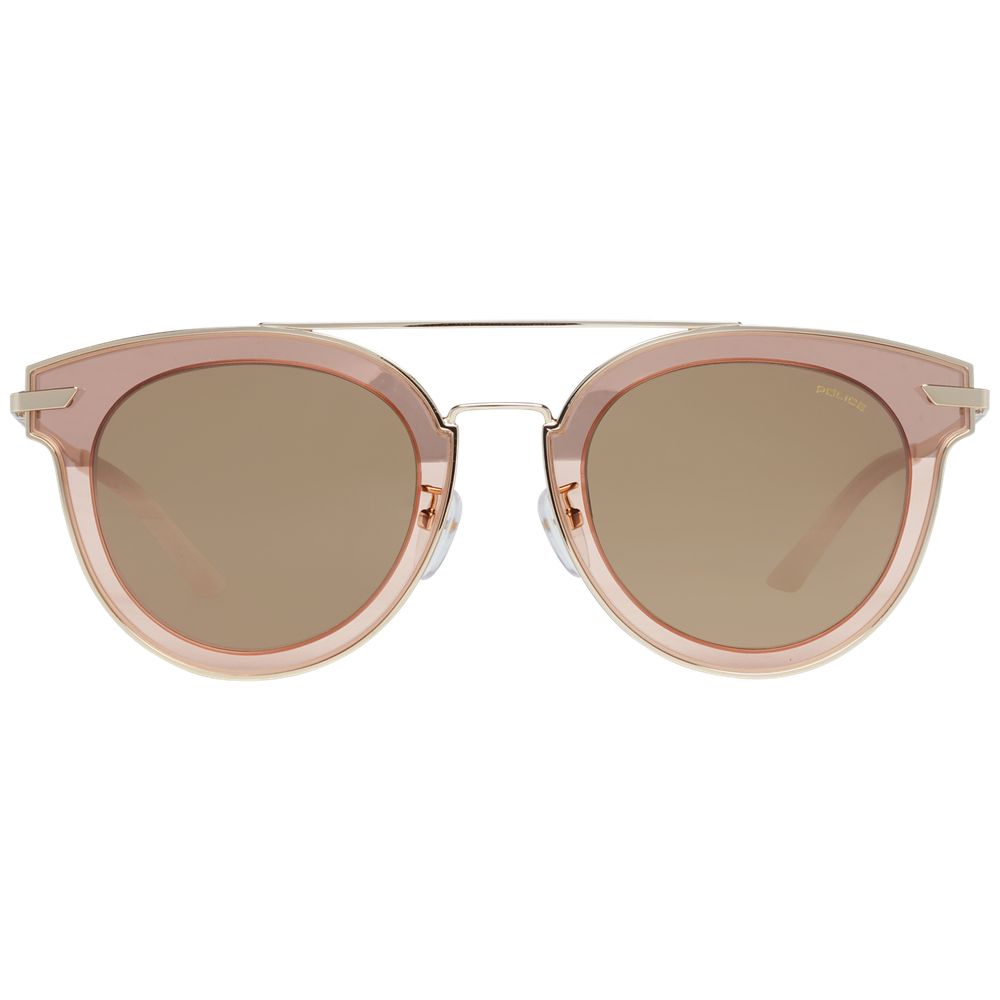 Rose Gold Metal & Plastic Sunglasses