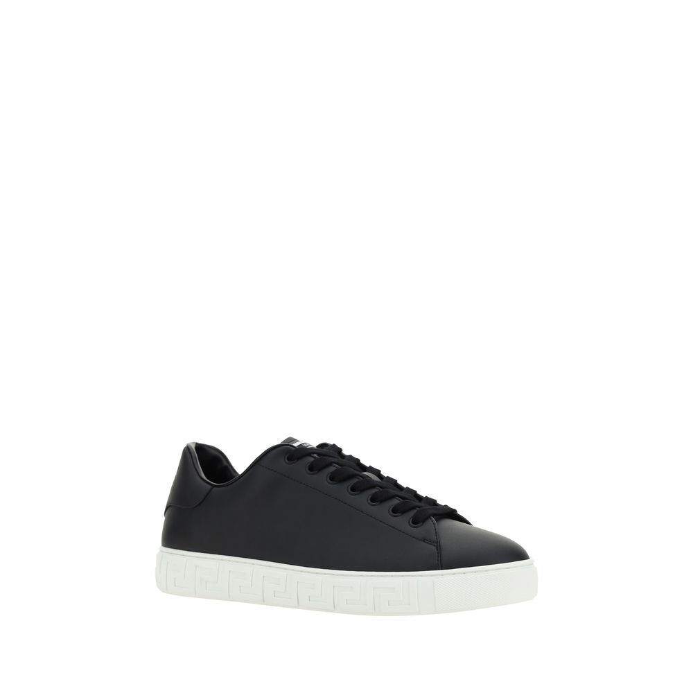 Black Calf Leather Bos Taurus Low Top Sneakers