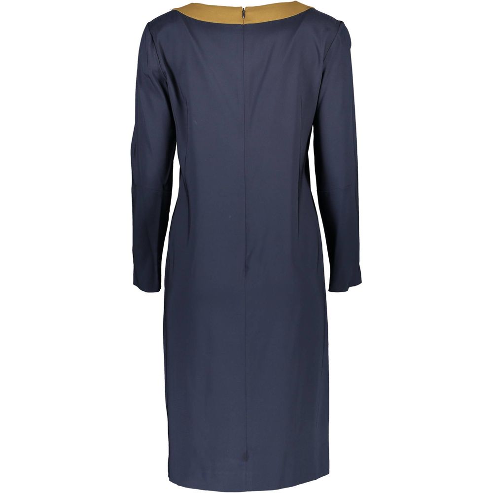 Blu Viscosa Donna Dress