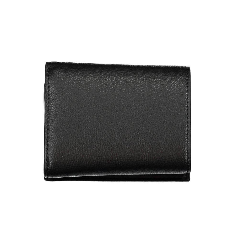 Black Polyurethane Women Wallet