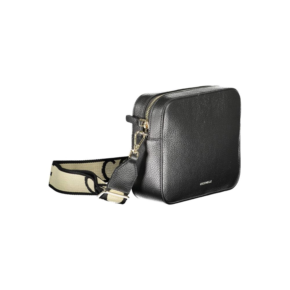 "Black Leather Women Shoulder Bag"