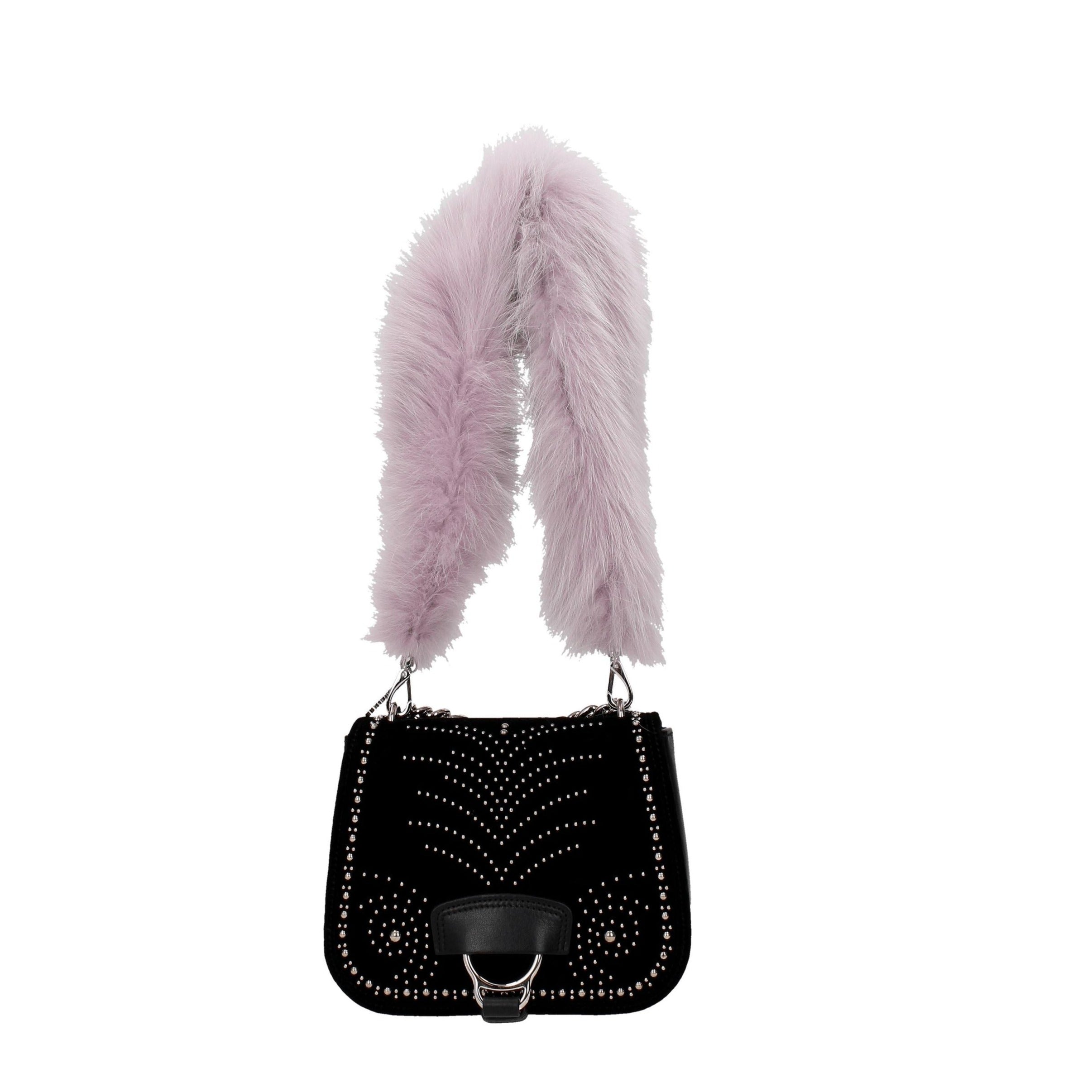 Purple Fur Shoulder Bag