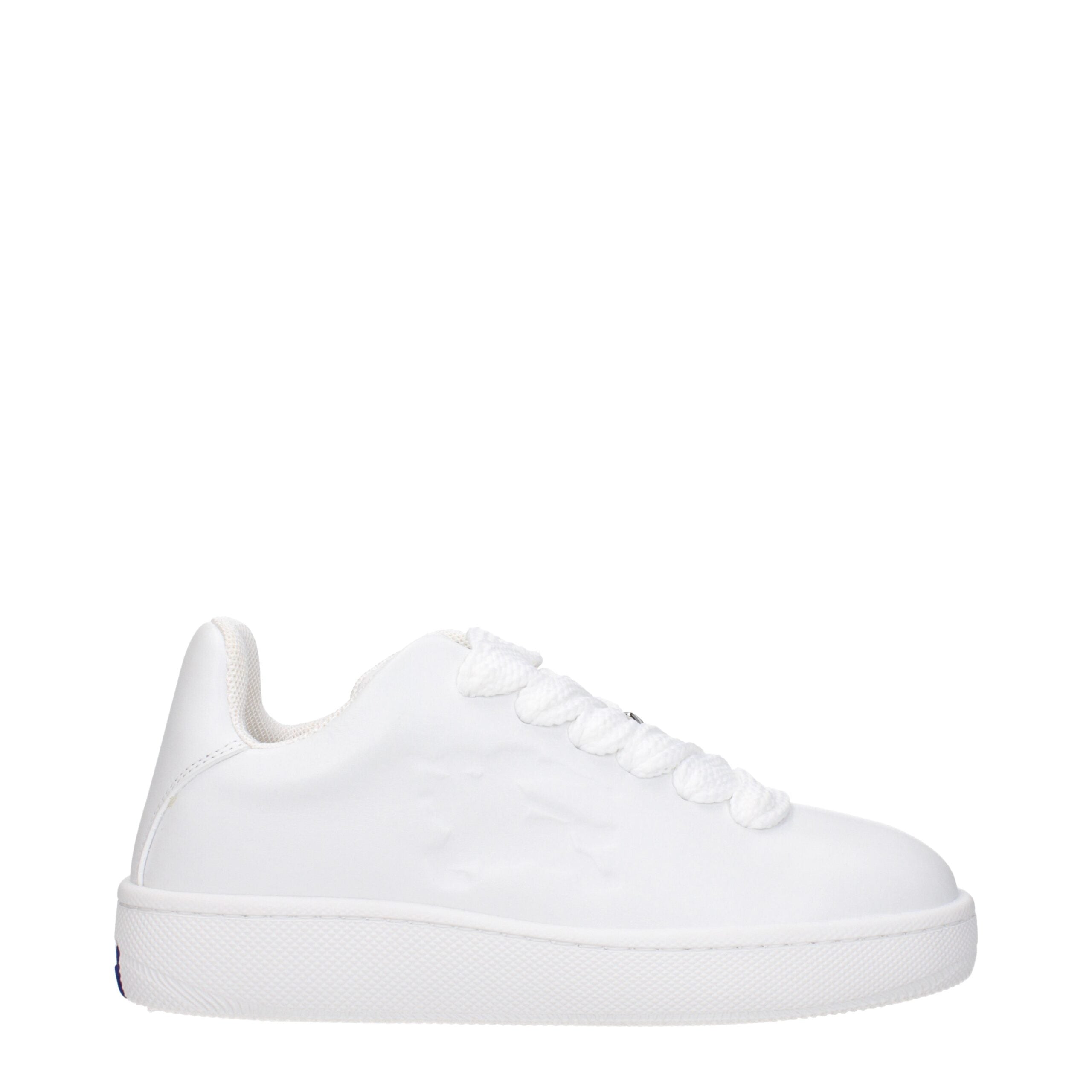 White Leather Low Top Sneakers