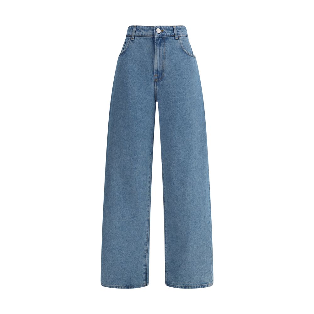 Róhe — Jean relaxed en coton bleu à coupe baggy