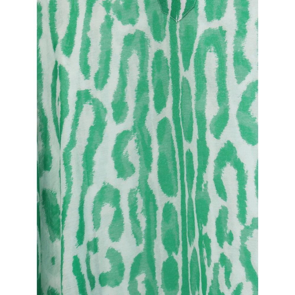 Bicolor Cotton Casual Dress